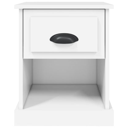 Bedside Cabinet White 39x39x47.5 cm Engineered Wood