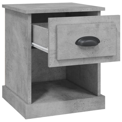 Bedside Cabinet Concrete Grey 39x39x47.5 cm Engineered Wood