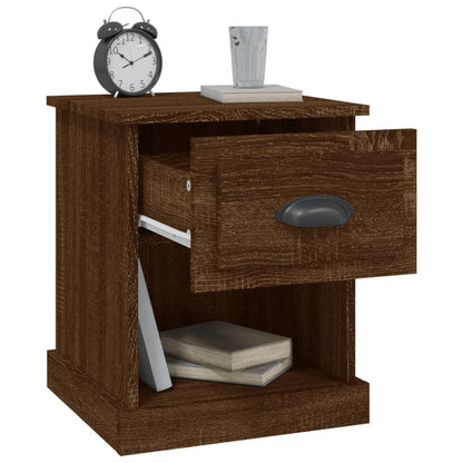 Bedside Cabinets 2 pcs Brown Oak 39x39x47.5 cm Engineered Wood