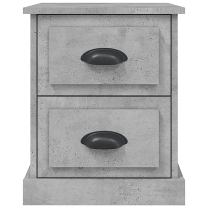 Bedside Cabinet Concrete Grey 39x39x47.5 cm Engineered Wood