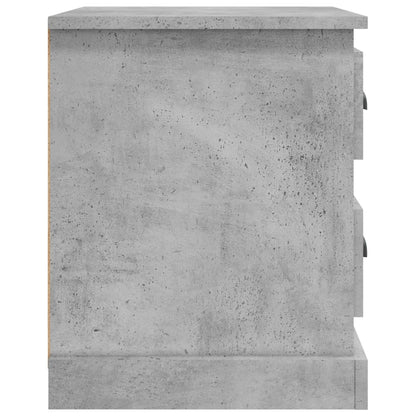 Bedside Cabinet Concrete Grey 39x39x47.5 cm Engineered Wood