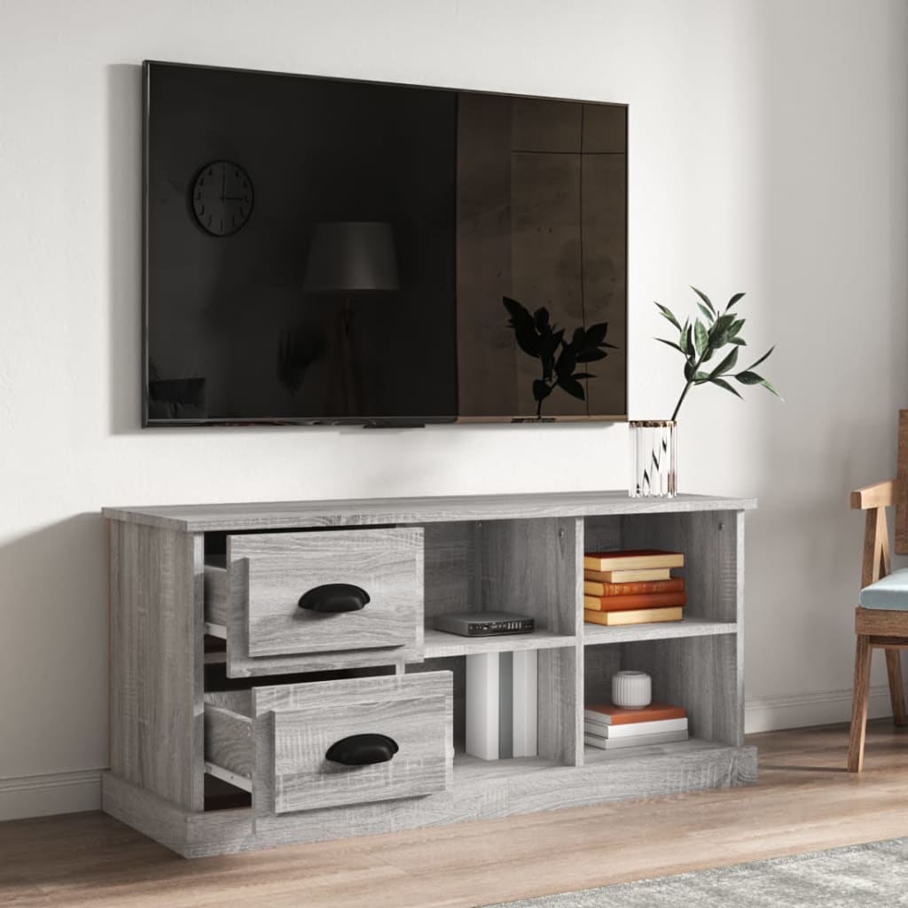 TV Cabinet Grey Sonoma 102x35.5x47.5 cm Engineered Wood