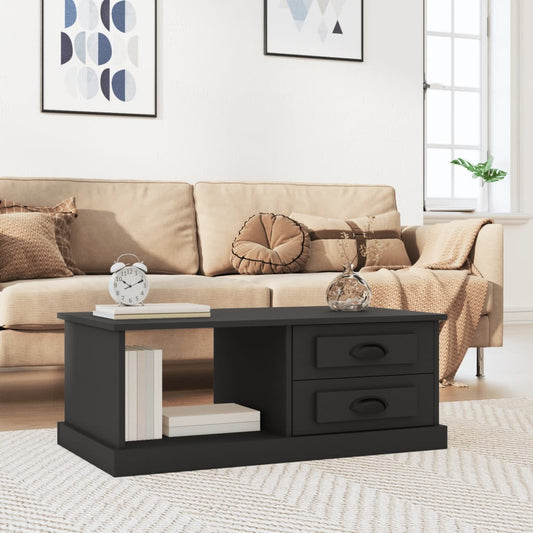 Coffee Table Black 90x50x35 cm Engineered Wood