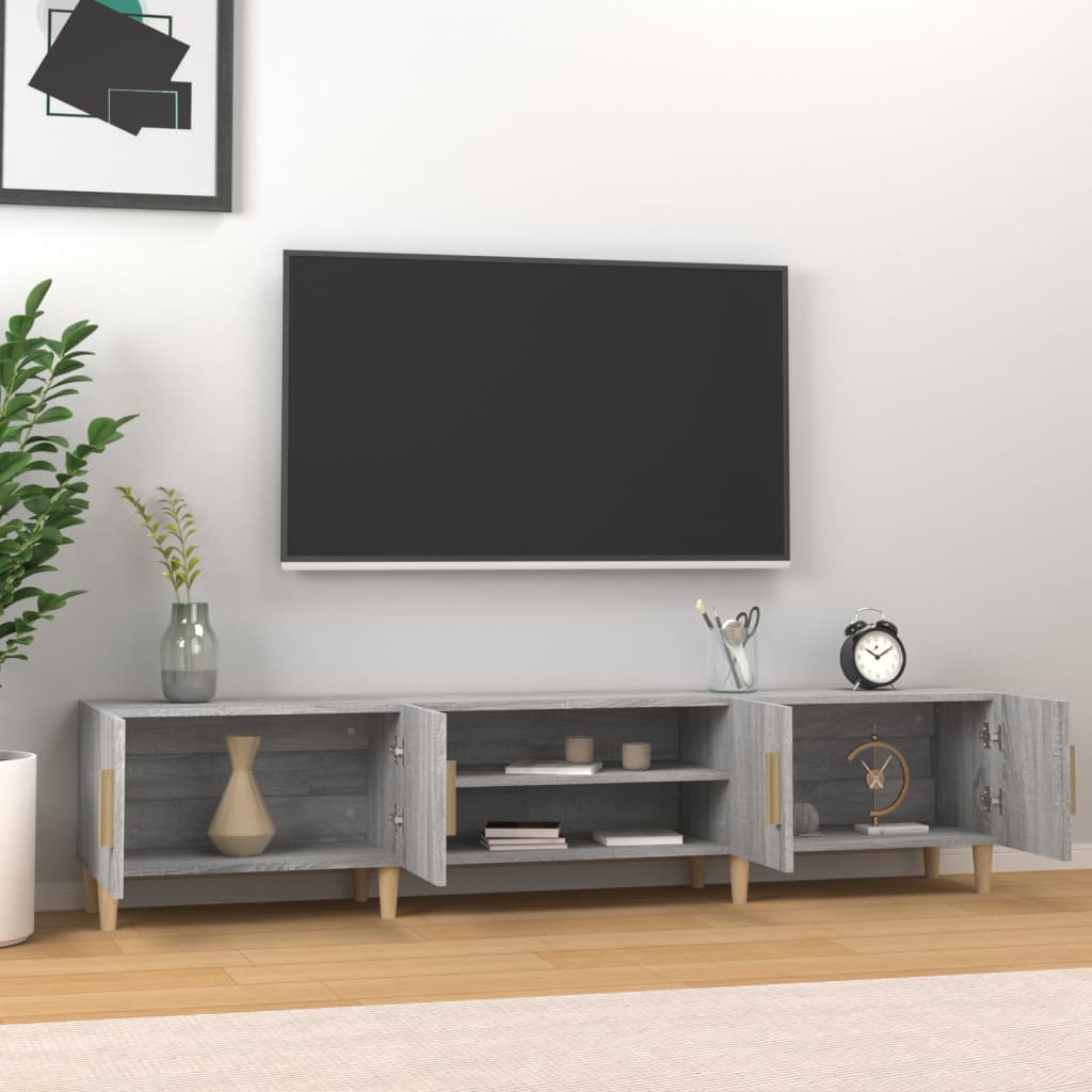 TV Cabinet Grey Sonoma 180x31.5x40 cm Engineered Wood