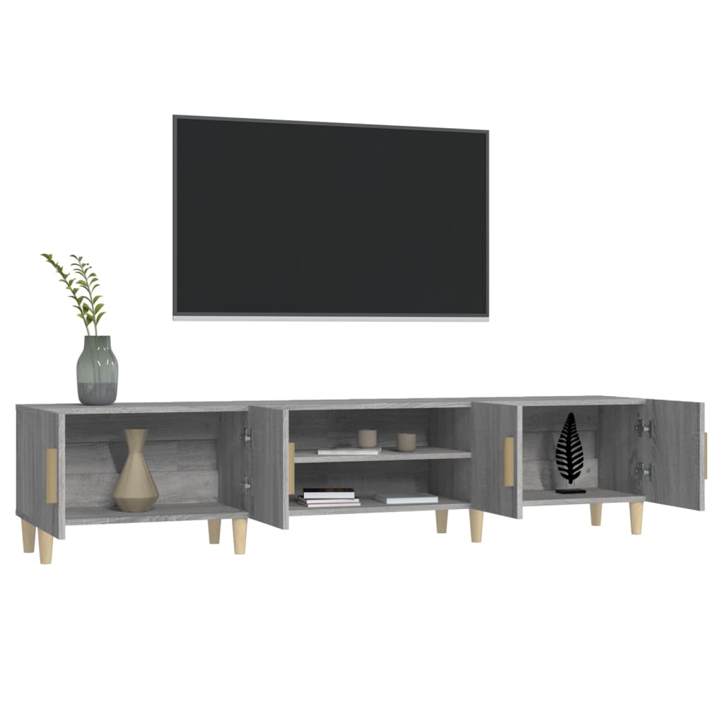 TV Cabinet Grey Sonoma 180x31.5x40 cm Engineered Wood