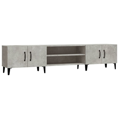 TV Cabinet Concrete Grey 180x31.5x40 cm Engineered Wood