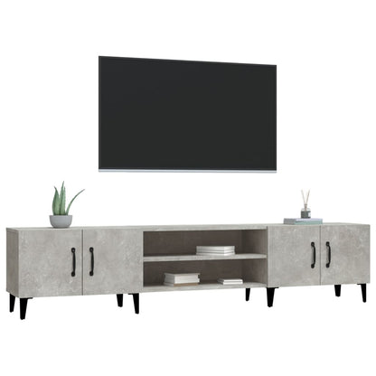 TV Cabinet Concrete Grey 180x31.5x40 cm Engineered Wood