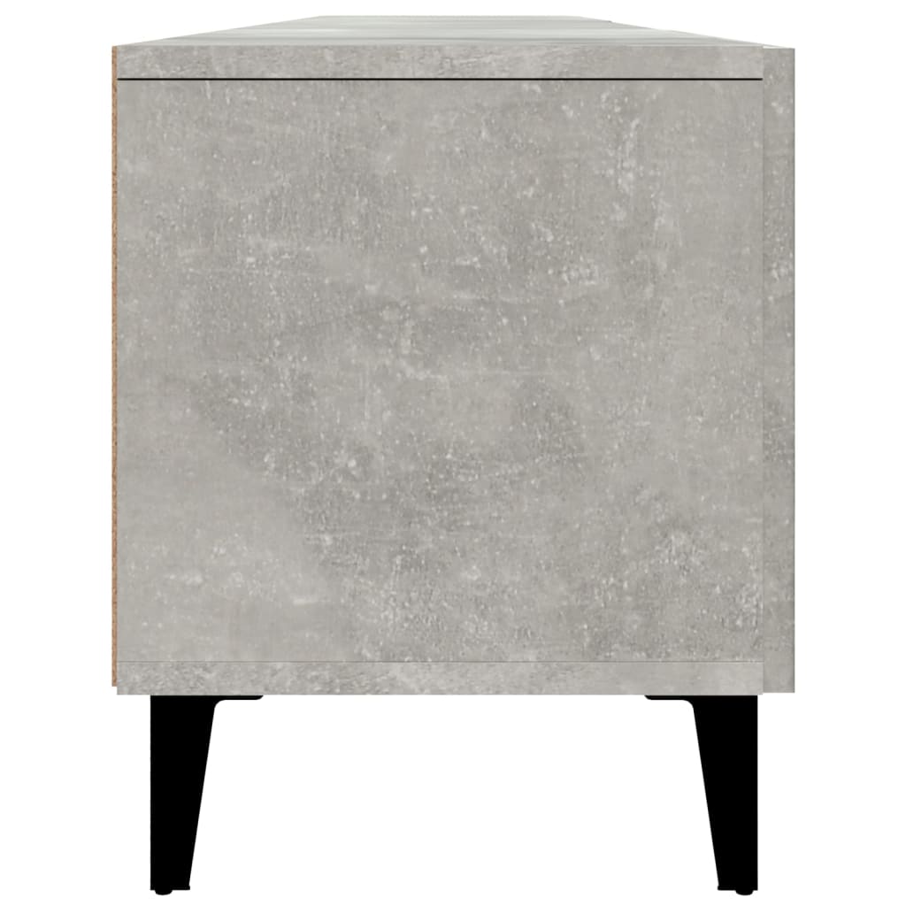 TV Cabinet Concrete Grey 180x31.5x40 cm Engineered Wood