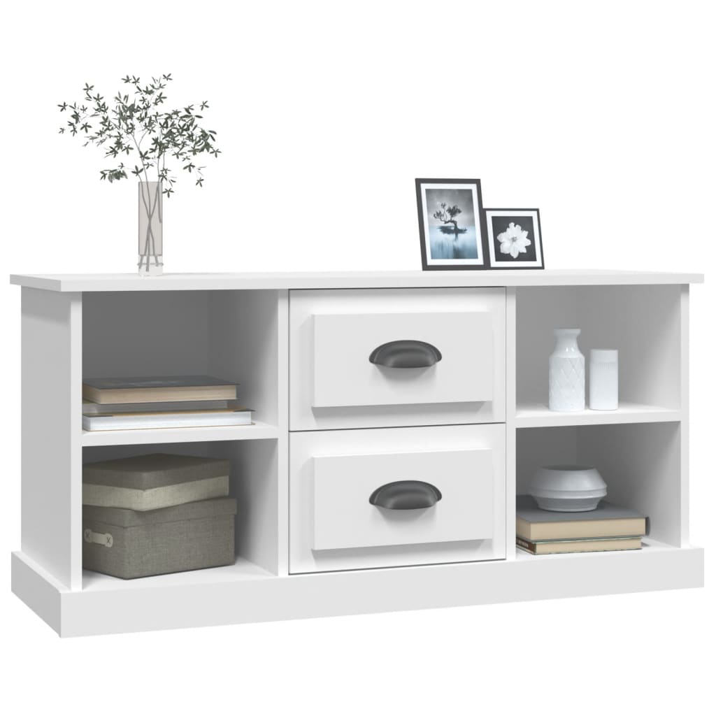 TV Cabinet White 99.5x35.5x48 cm Engineered Wood