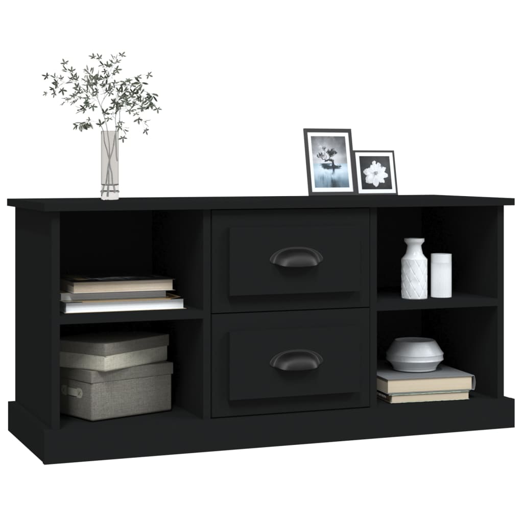 TV Cabinet Black 99.5x35.5x48 cm Engineered Wood