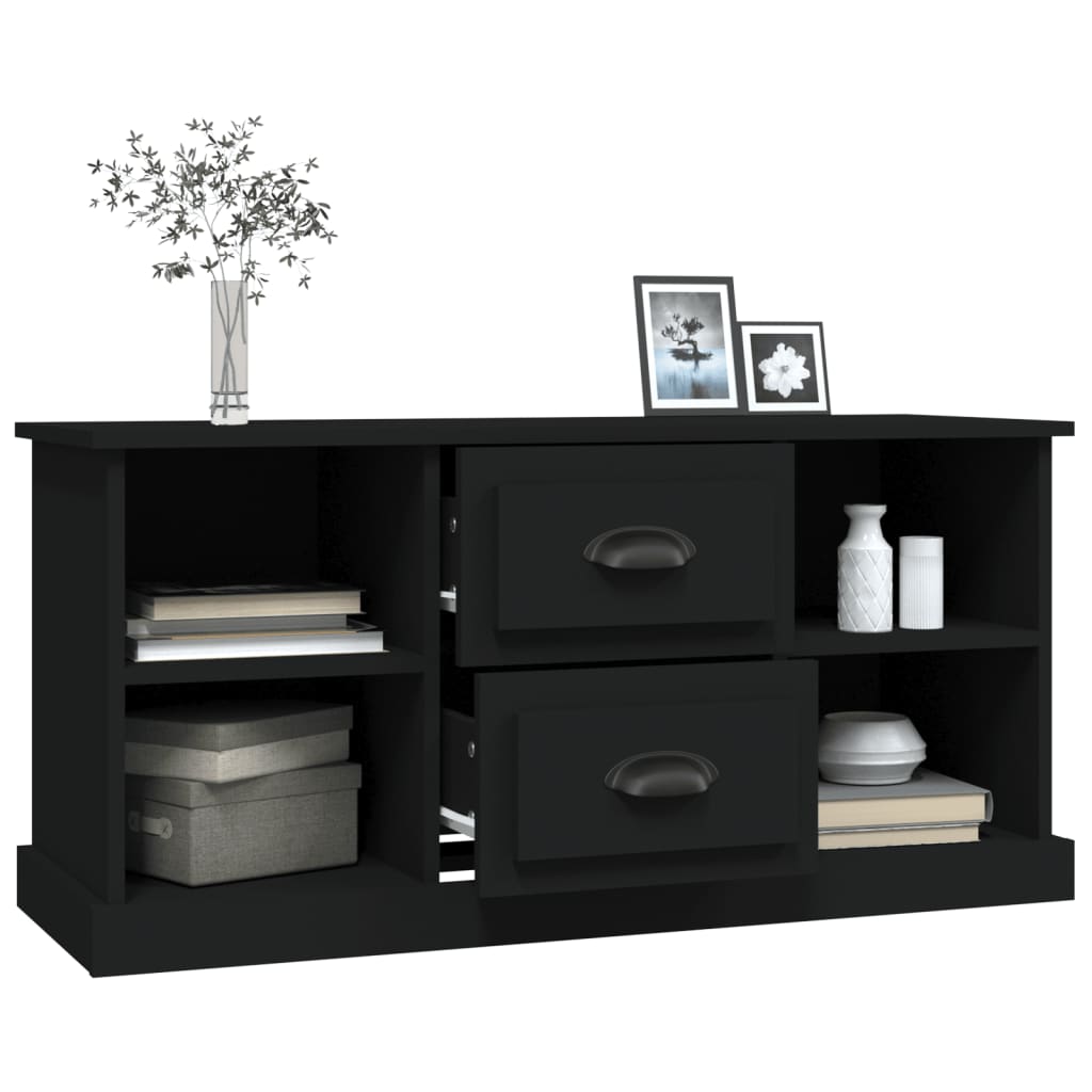 TV Cabinet Black 99.5x35.5x48 cm Engineered Wood