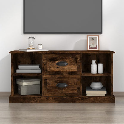 TV Cabinet Smoked Oak 99.5x35.5x48 cm Engineered Wood