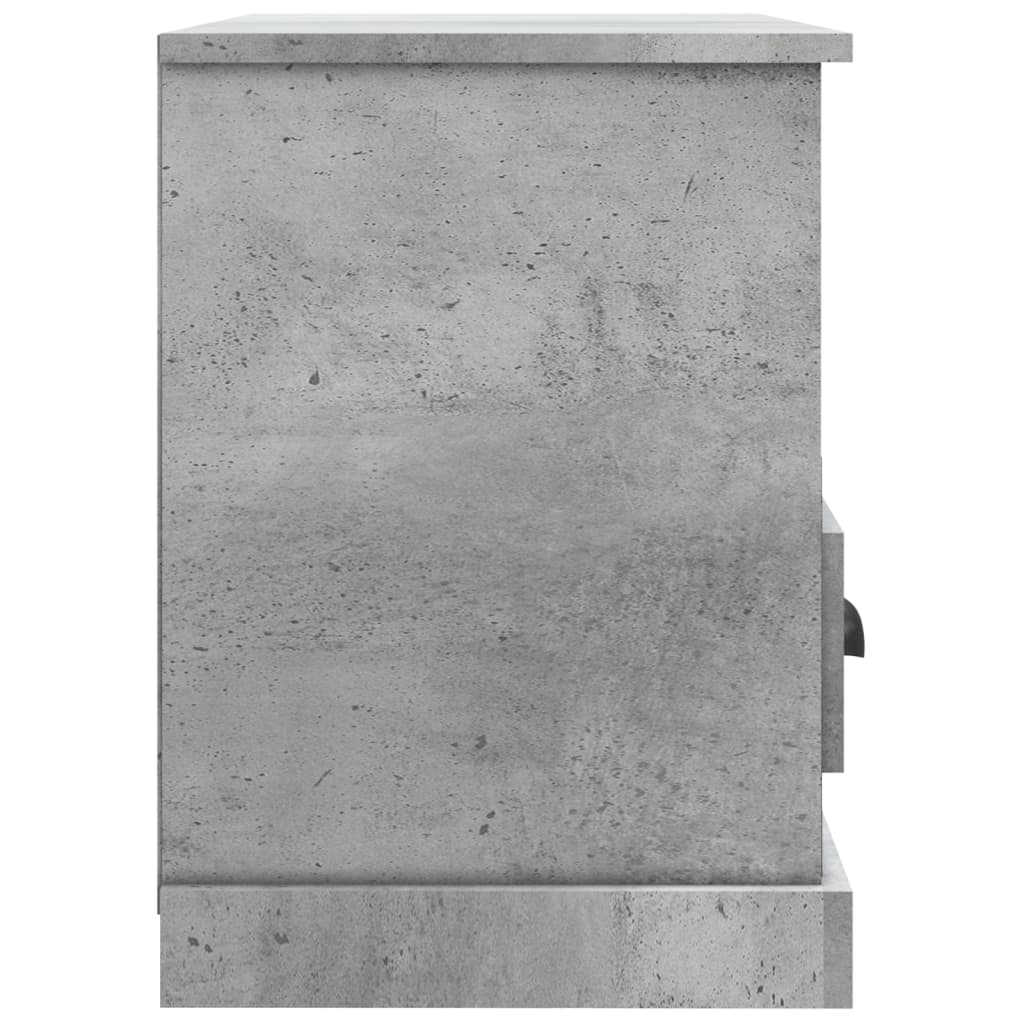 TV Cabinet Concrete Grey 80x35x50 cm Engineered Wood