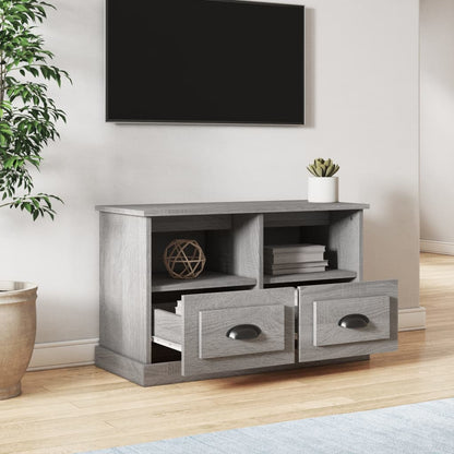 TV Cabinet Grey Sonoma 80x35x50 cm Engineered Wood