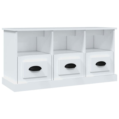 TV Cabinet White 100x35x50 cm Engineered Wood