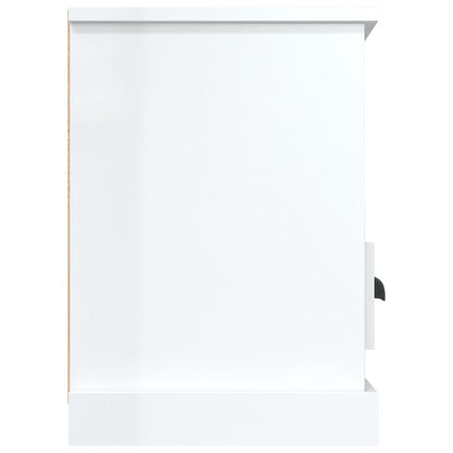 TV Cabinet High Gloss White 100x35x50 cm Engineered Wood