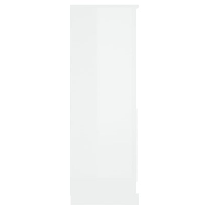 Highboard High Gloss White 60x35.5x103.5 cm Engineered Wood