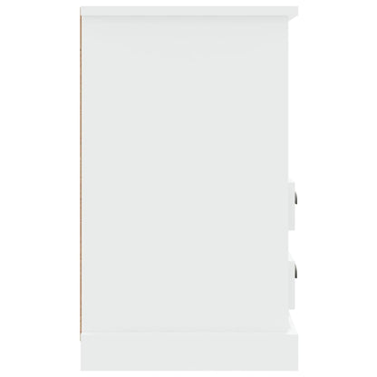 Bedside Cabinet High Gloss White 43x36x60 cm