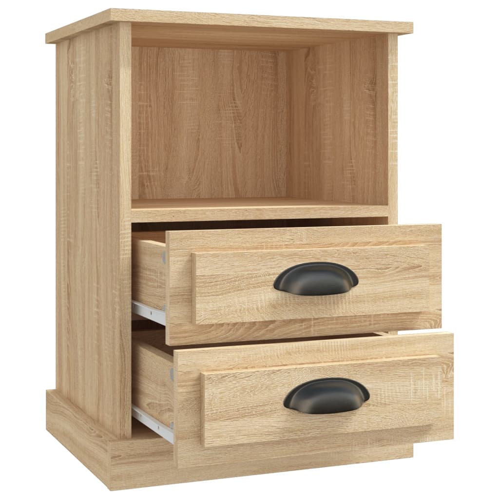 Bedside Cabinets 2 pcs Sonoma Oak 43x36x60 cm