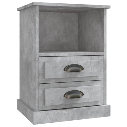 Bedside Cabinets 2 pcs Concrete Grey 43x36x60 cm