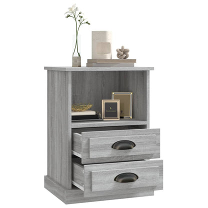 Bedside Cabinets 2 pcs Grey Sonoma 43x36x60 cm