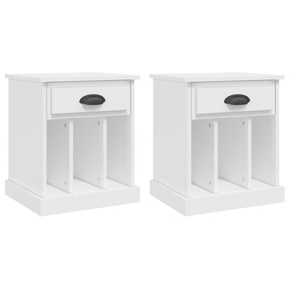 Bedside Cabinets 2 pcs White 43x36x50 cm
