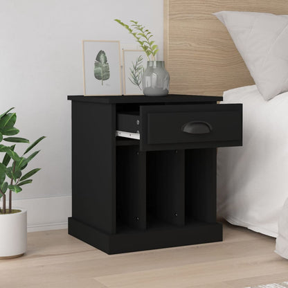 Bedside Cabinets 2 pcs Black 43x36x50 cm