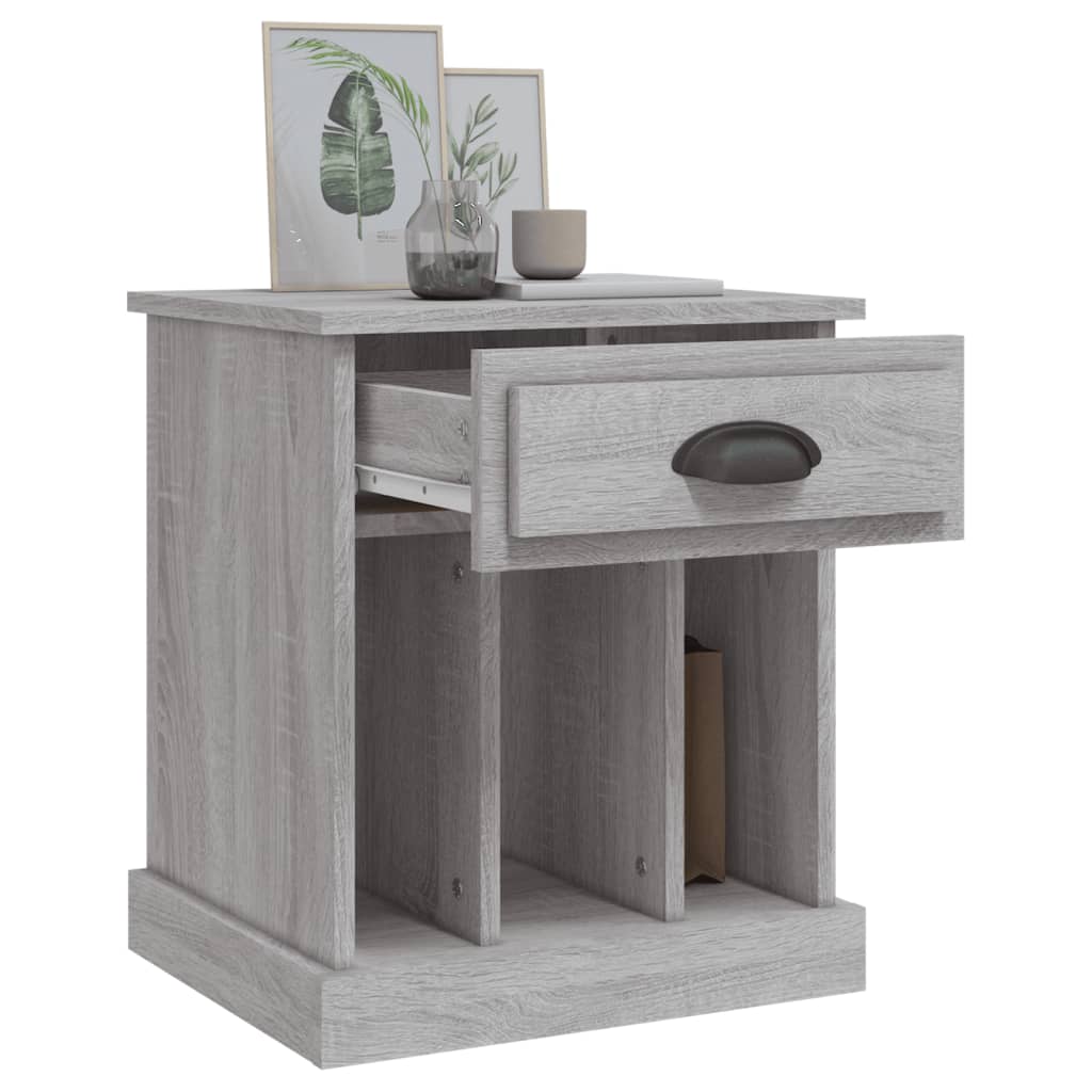 Bedside Cabinet Grey Sonoma 43x36x50 cm