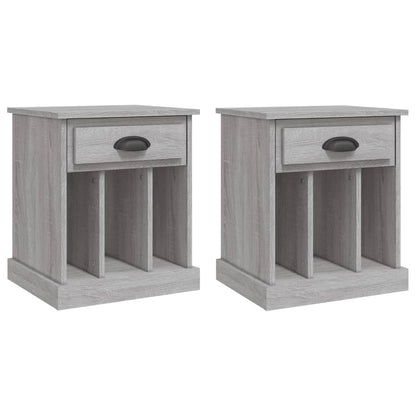 Bedside Cabinets 2 pcs Grey Sonoma 43x36x50 cm