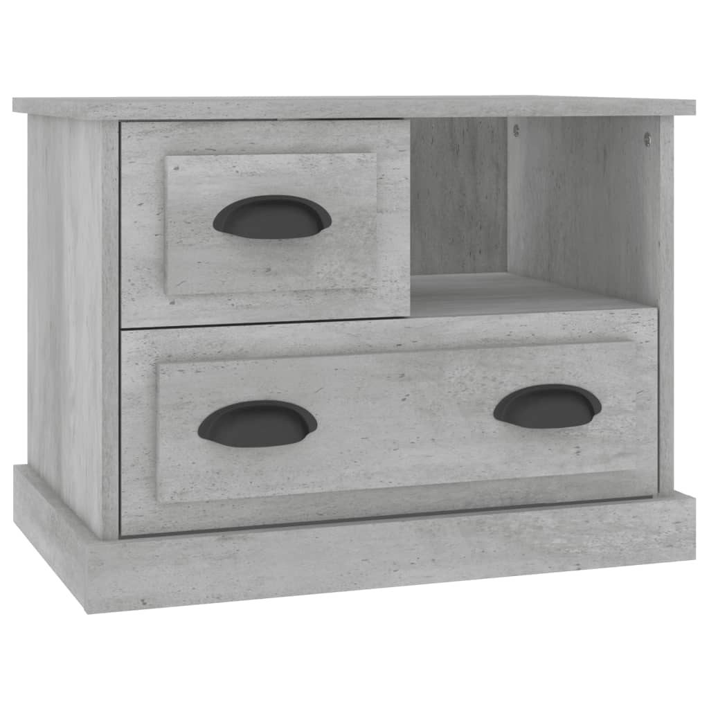 Bedside Cabinet Concrete Grey 60x39x45 cm