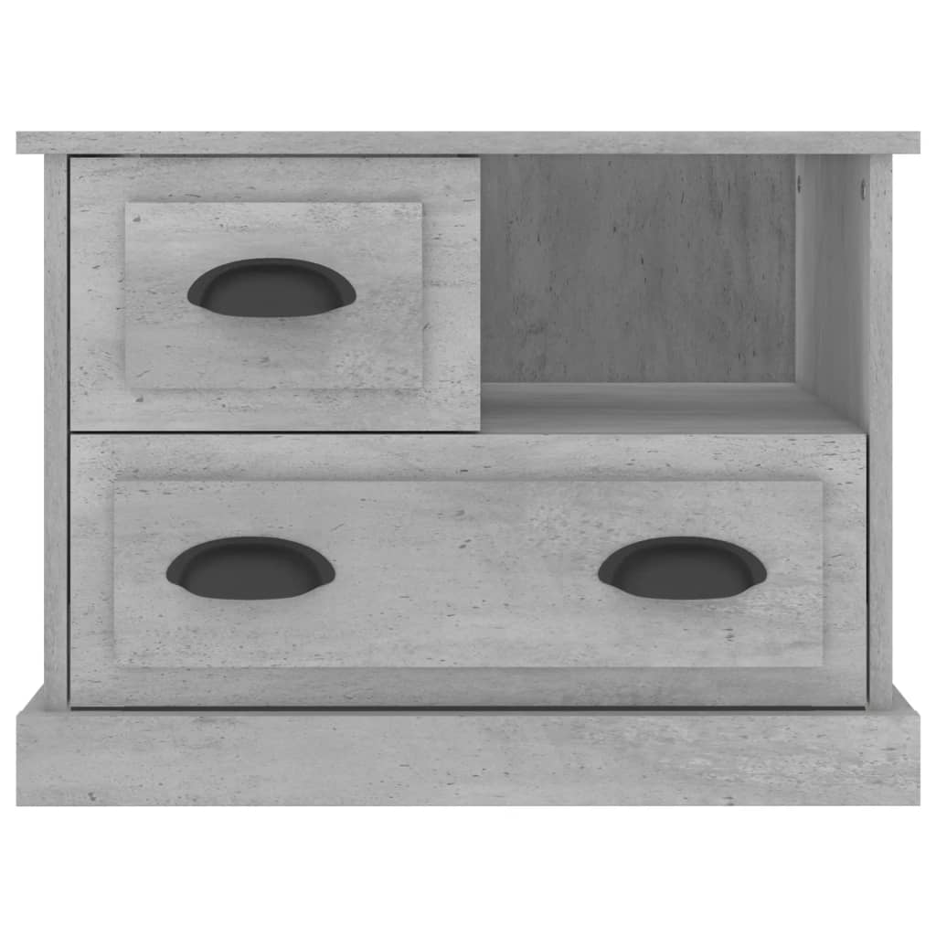 Bedside Cabinet Concrete Grey 60x39x45 cm