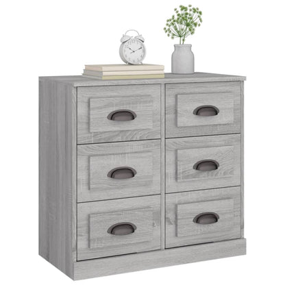 Sideboard Grey Sonoma 70x35.5x67.5 cm Engineered Wood