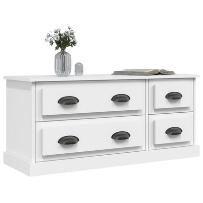 TV Cabinet White 100x35.5x45 cm Engineered Wood