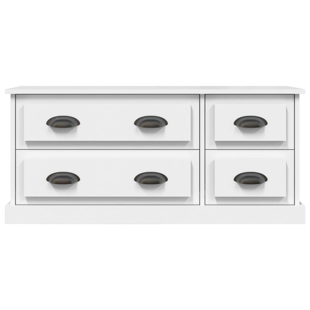 TV Cabinet White 100x35.5x45 cm Engineered Wood