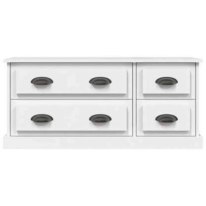 TV Cabinet White 100x35.5x45 cm Engineered Wood