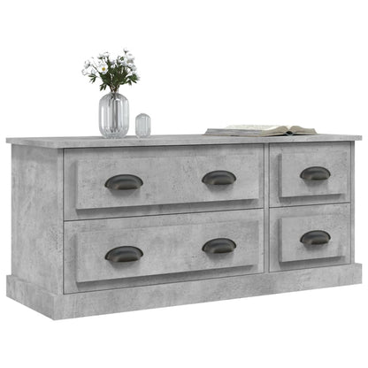 TV Cabinet Concrete Grey 100x35.5x45 cm Engineered Wood