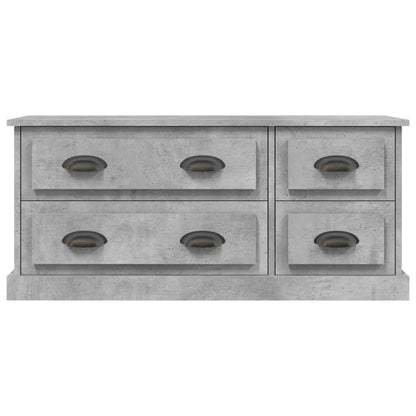 TV Cabinet Concrete Grey 100x35.5x45 cm Engineered Wood