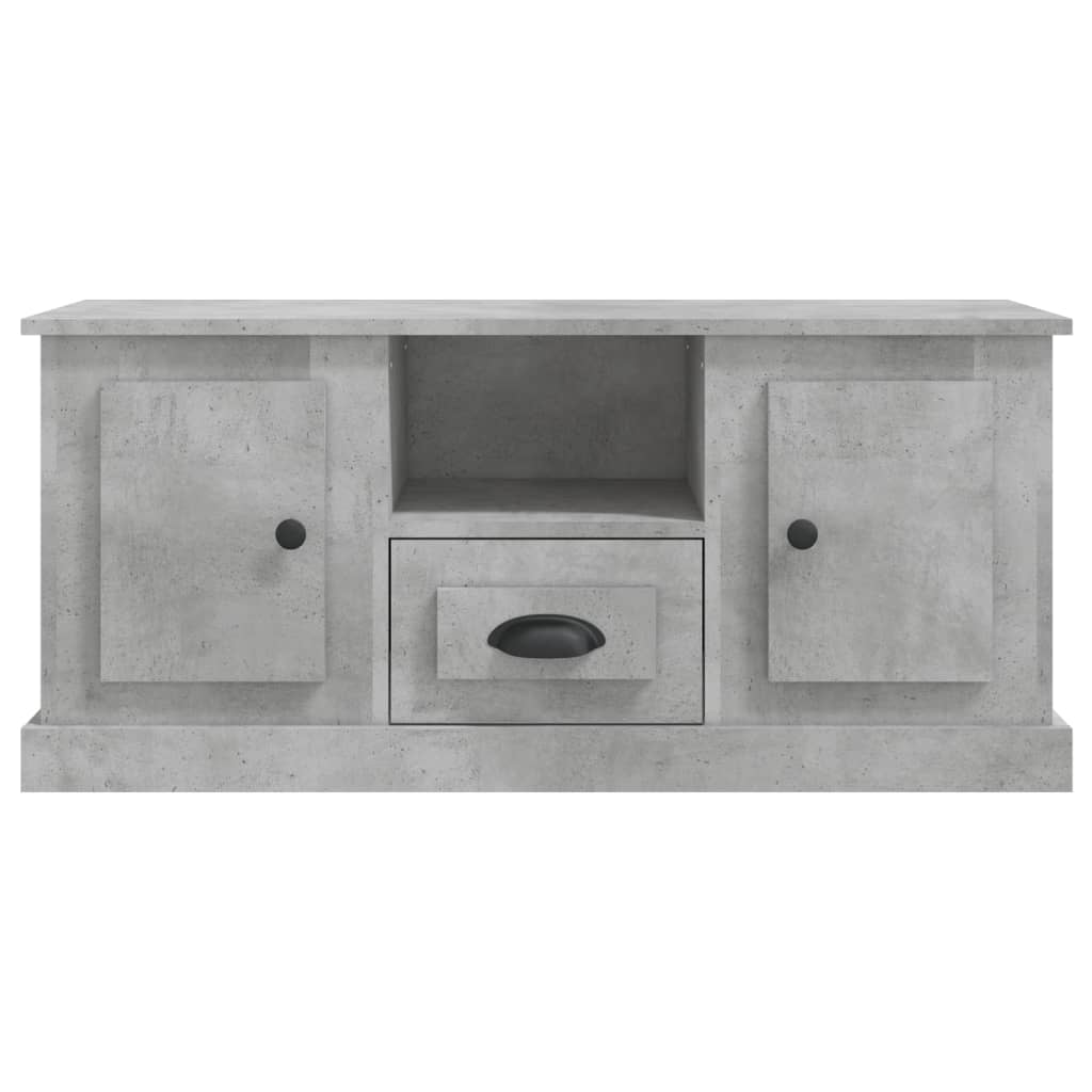 TV Cabinet Concrete Grey 100x35.5x45 cm Engineered Wood