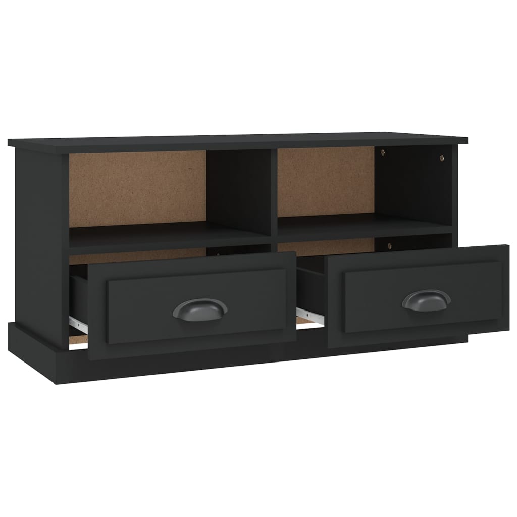 TV Cabinet Black 93x35.5x45 cm Engineered Wood