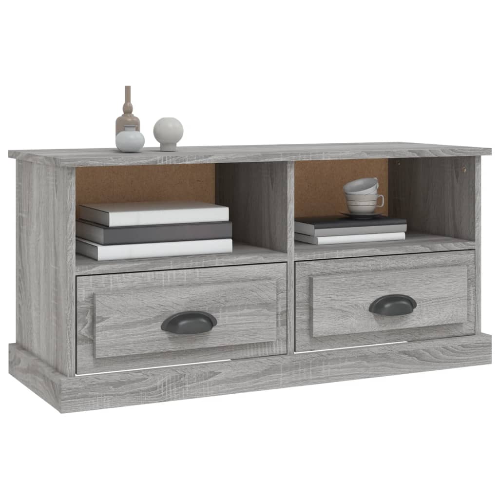 TV Cabinet Grey Sonoma 93x35.5x45 cm Engineered Wood