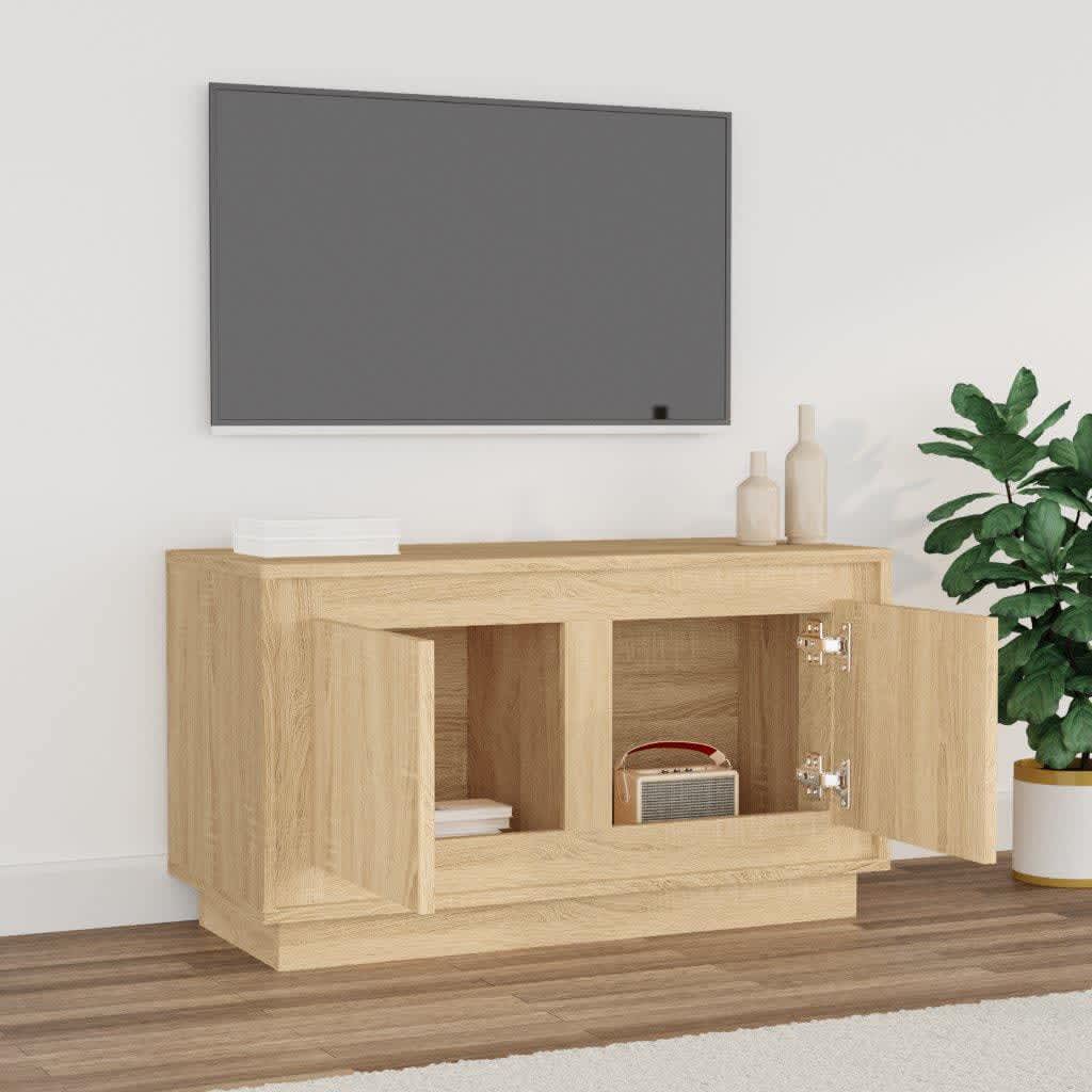 TV Cabinet Sonoma Oak 80x35x45 cm Engineered Wood