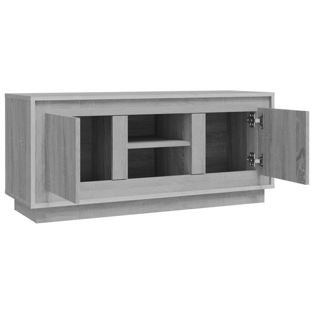 TV Cabinet Grey Sonoma 102x35x45 cm Engineered Wood