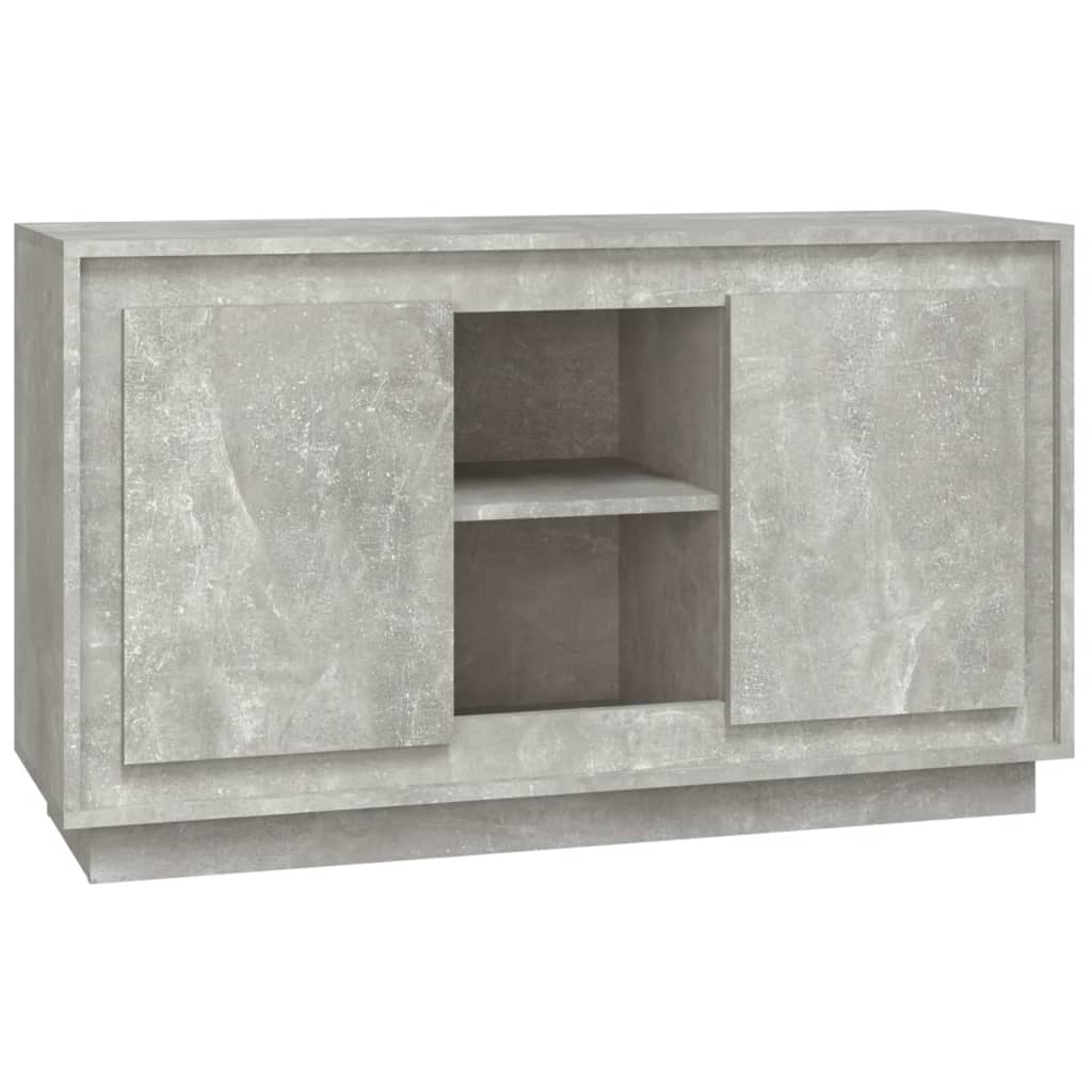 Sideboard Concrete Grey 102x35x60 cm Engineered Wood