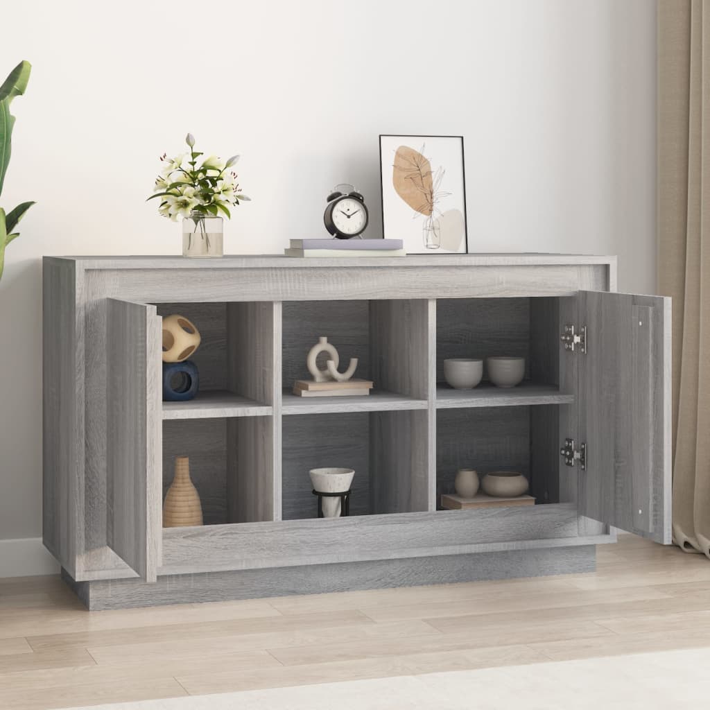 Sideboard Grey Sonona 102x35x60 cm Engineered Wood