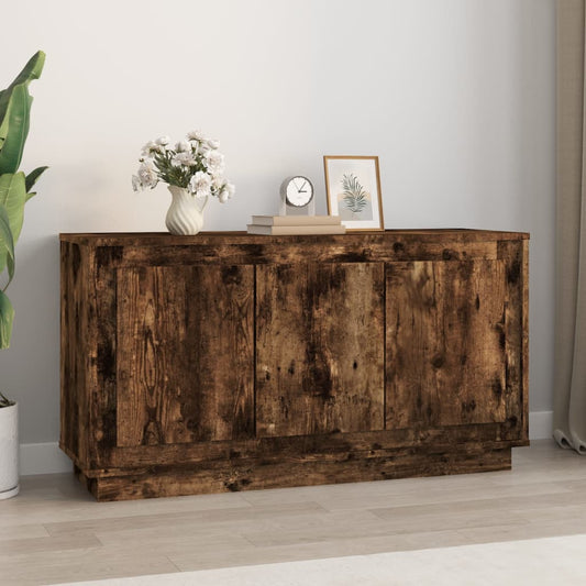 Sideboard Smoked Oak 102x35x55 cm Engineered Wood