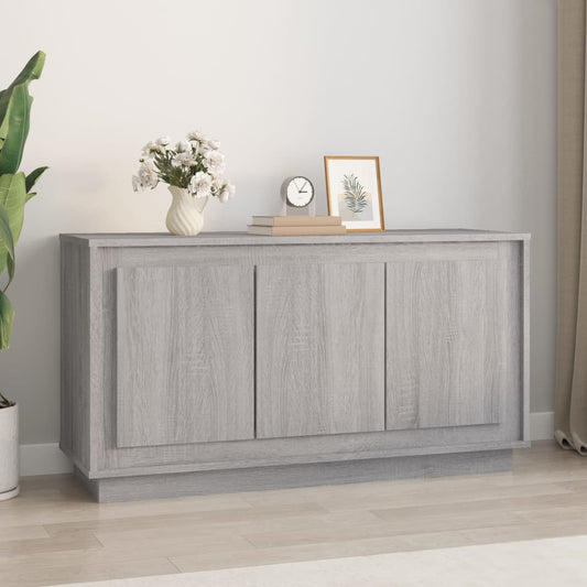 Sideboard Grey Sonoma 102x35x55 cm Engineered Wood