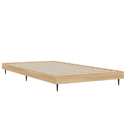 Bed Frame without Mattress Sonoma Oak 90x200 cm Engineered Wood