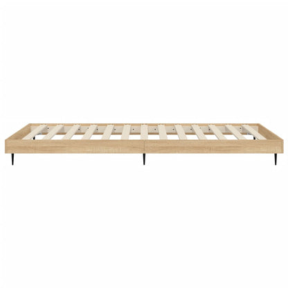 Bed Frame without Mattress Sonoma Oak 90x200 cm Engineered Wood