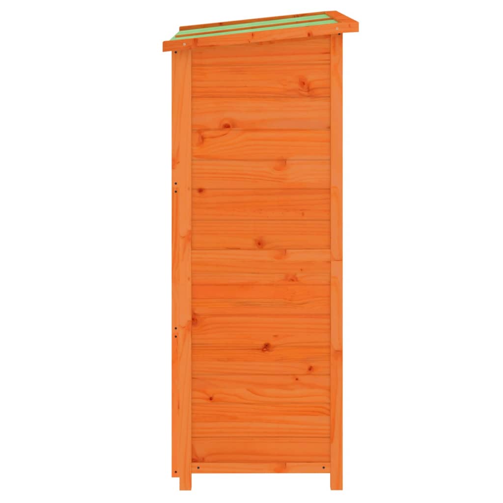 Garden Tool Shed Brown 83x57x140 cm Solid Wood Pine
