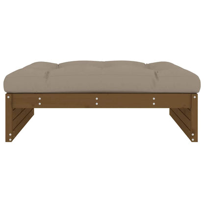 Garden Footstool Honey Brown 120x80 cm Solid Wood Pine